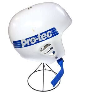 Vintage Pro-Tec Kids Helmet White Old School BMX Skate USA